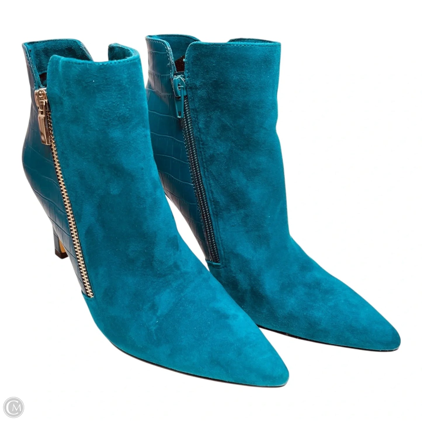 Boots Ankle Heels By White House Black Market In Teal, Size: 6.5