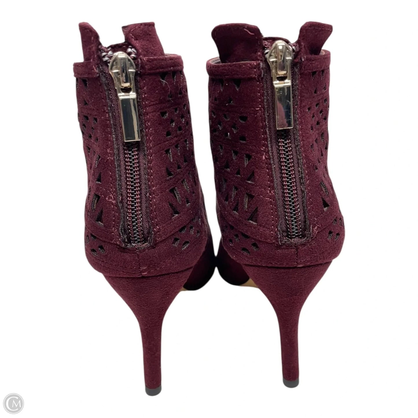 Boots Ankle Heels By White House Black Market In Maroon, Size: 6