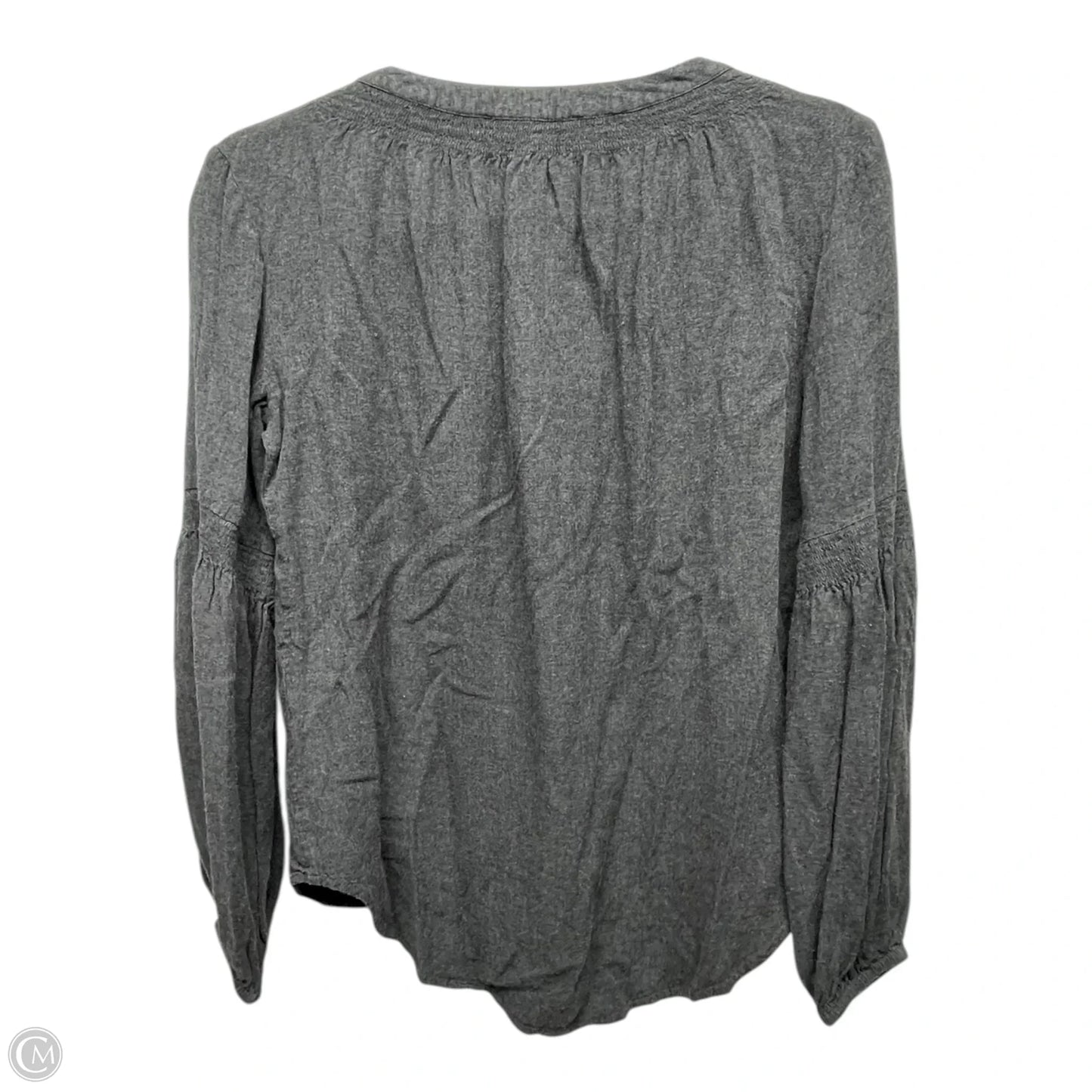 Top Long Sleeve By Loft In Grey, Size: S