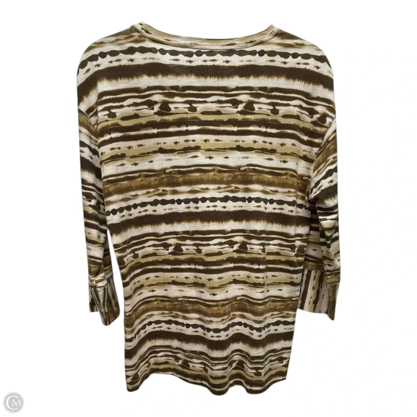 Top Long Sleeve By WESTBOUND In Tie Dye Print, Size: Mp