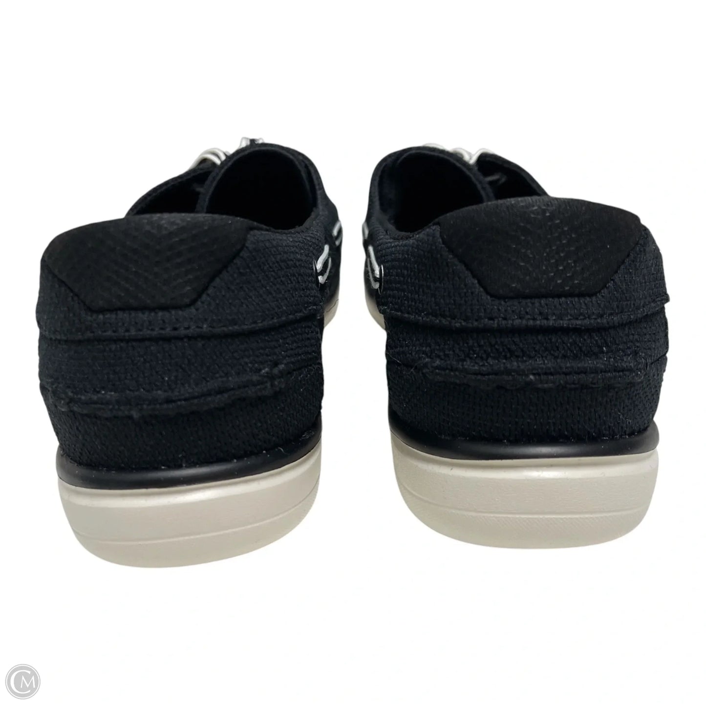 Shoes Flats By Skechers In Black & White, Size: 7.5