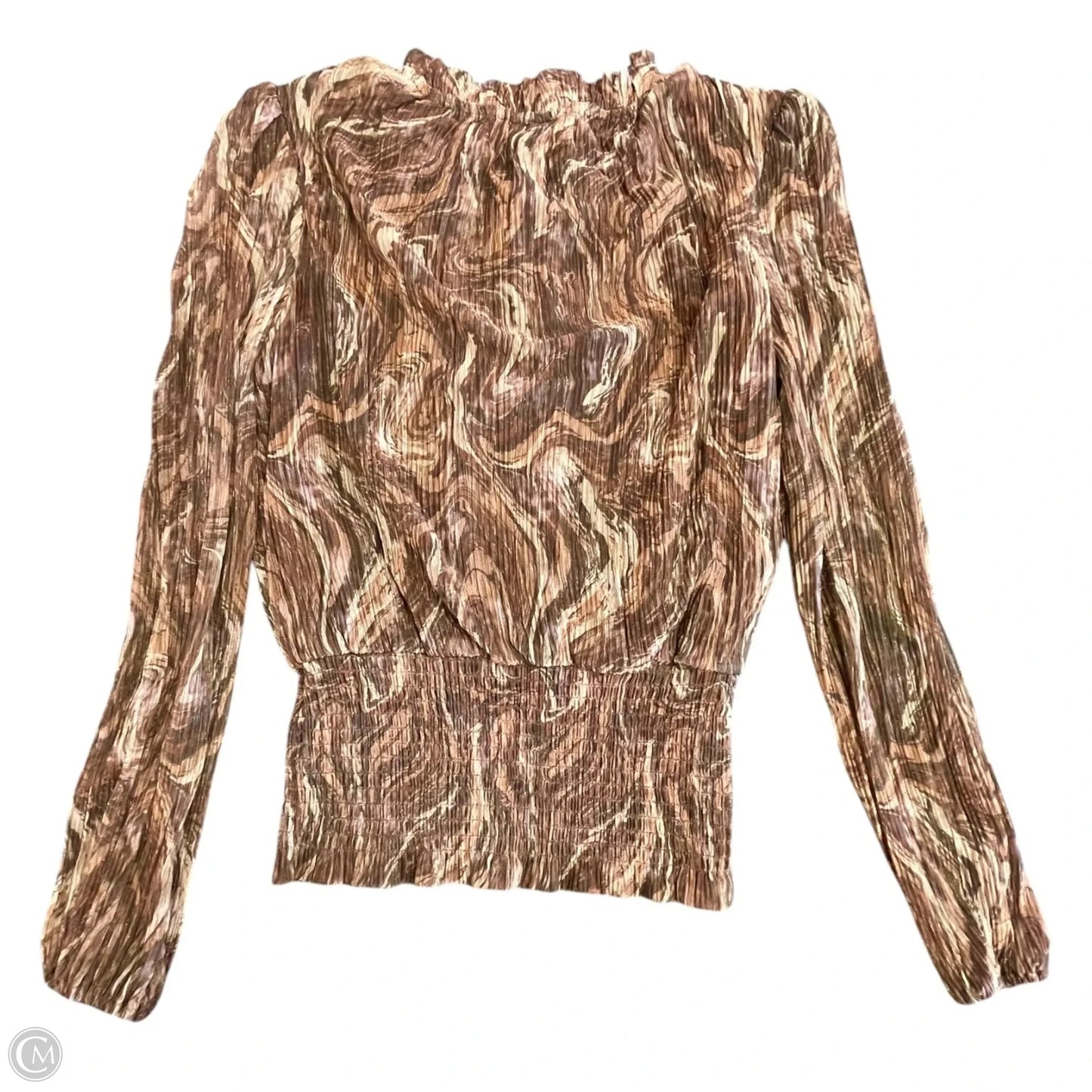 Blouse Long Sleeve By Joie In Tie Dye Print, Size: S