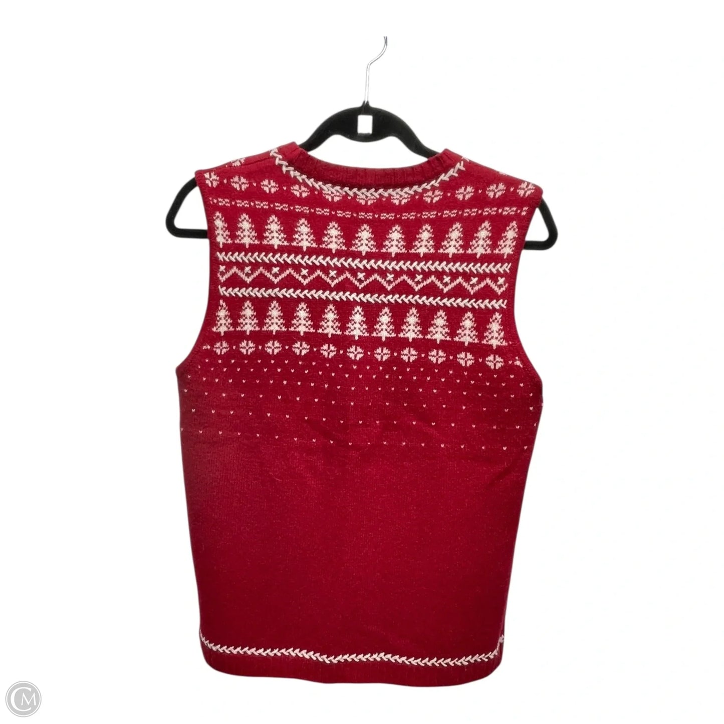 Vest Other By Charter Club In Red, Size: M