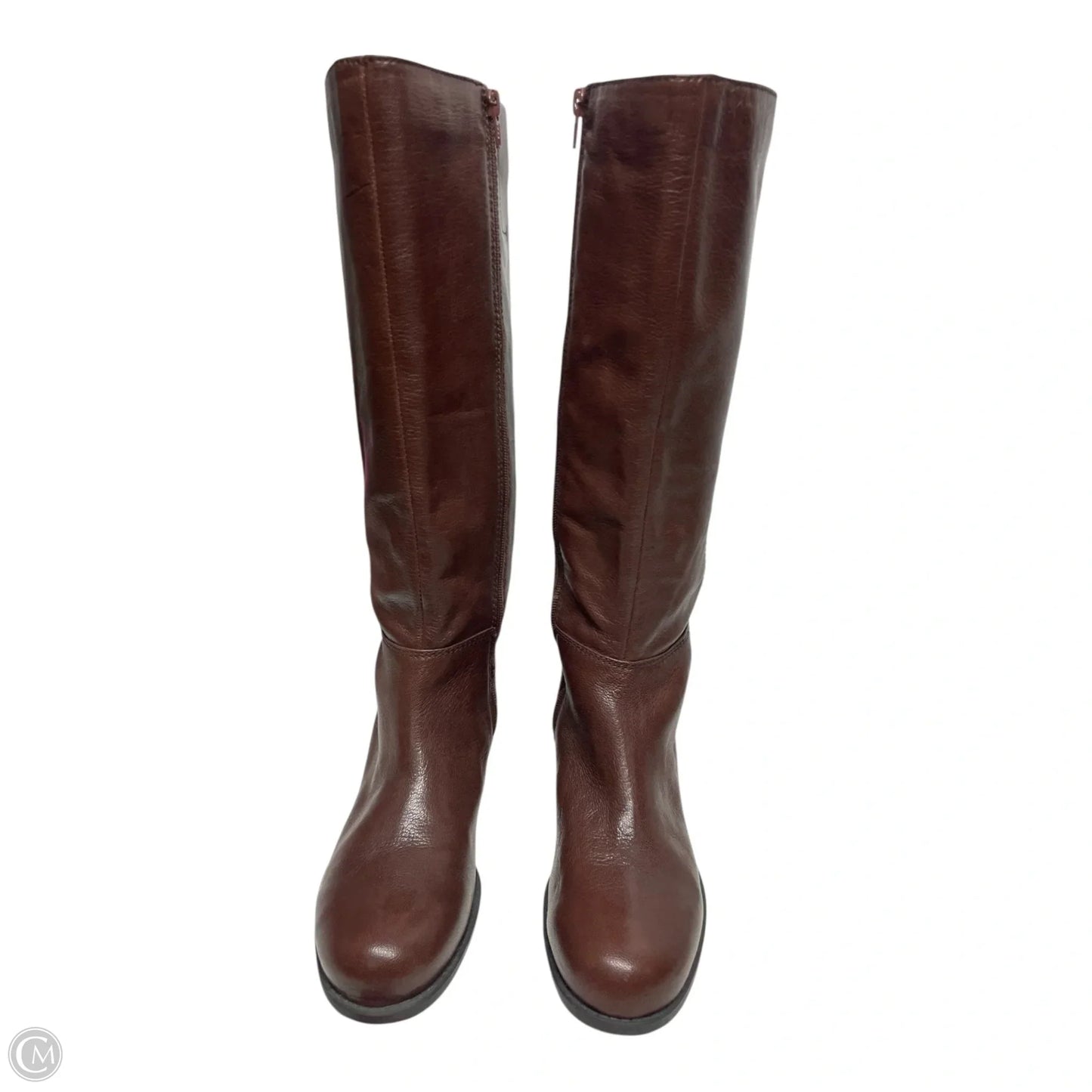 Boots Knee Flats By Nine West In Brown, Size: 7