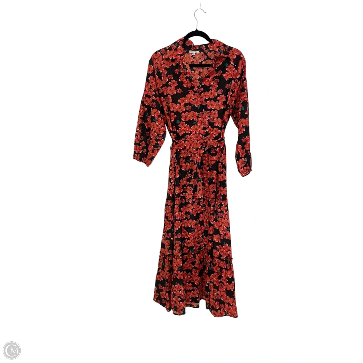 Dress Casual Midi By Cmb In Red, Size: M