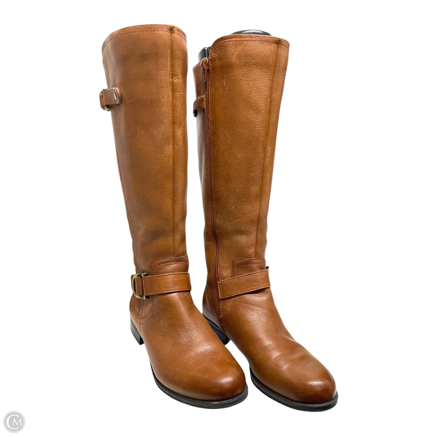 Boots Mid-calf Heels By Naturalizer In Brown, Size: 6.5