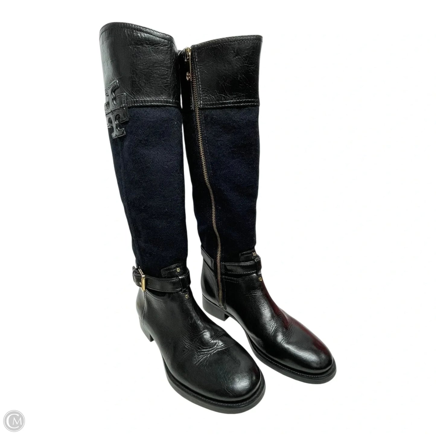 Boots Designer By Tory Burch In Black, Size: 7