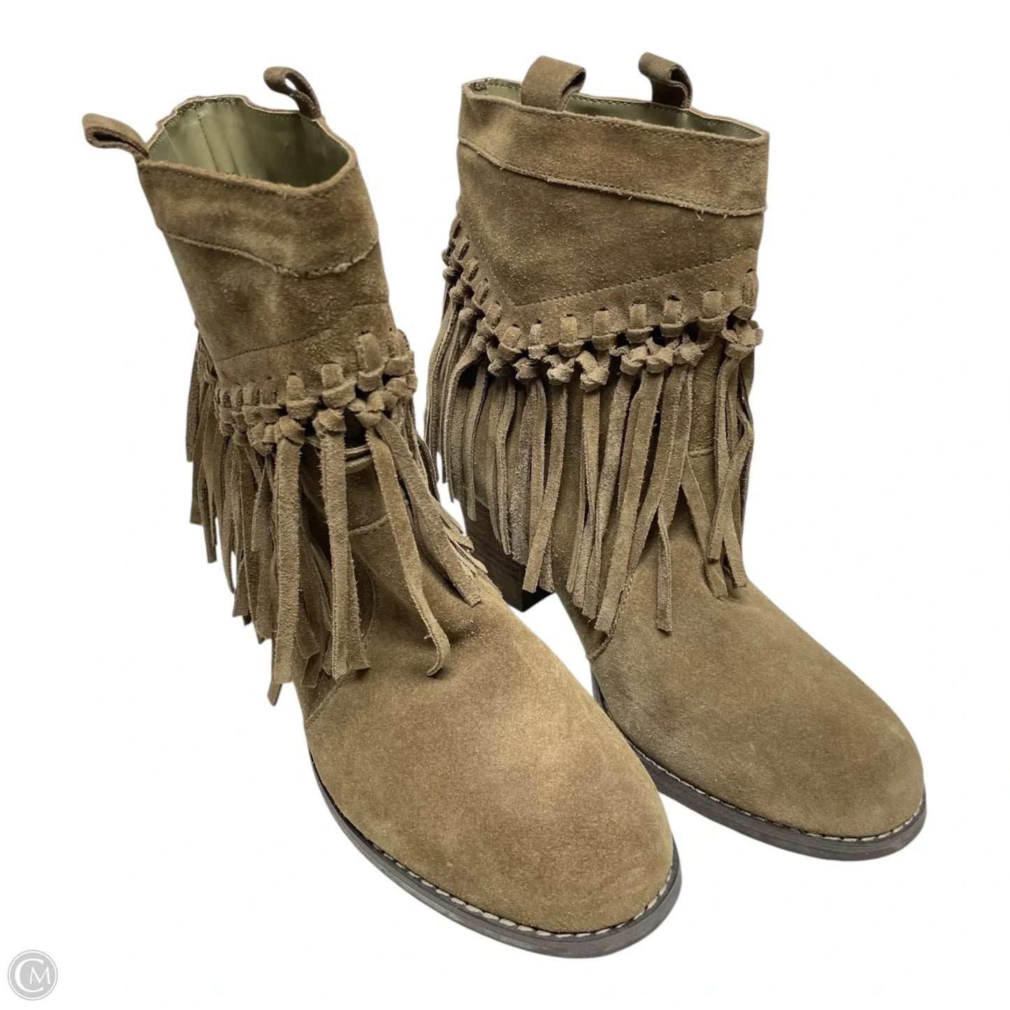 Boots Ankle Heels By Sbicca In Brown, Size: 8