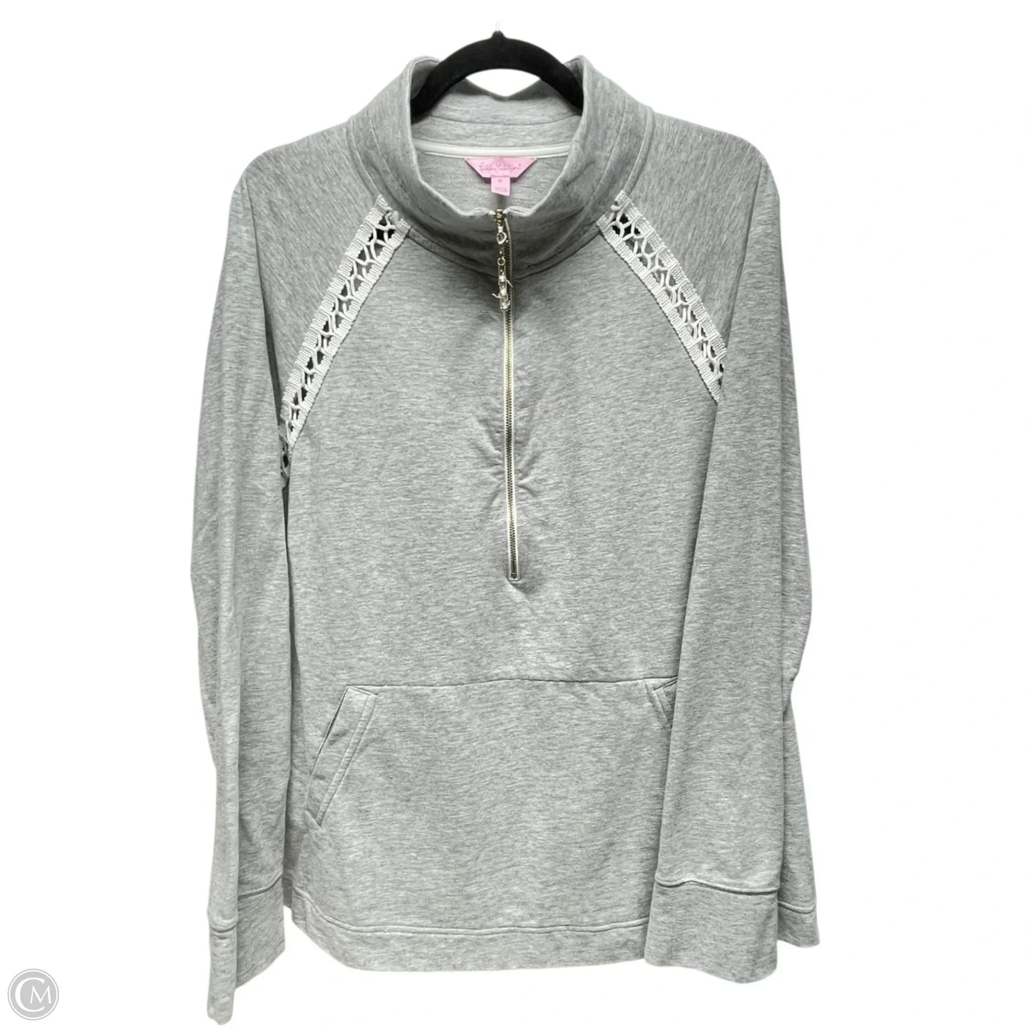 Sweatshirt Designer By Lilly Pulitzer In Grey, Size: Xl
