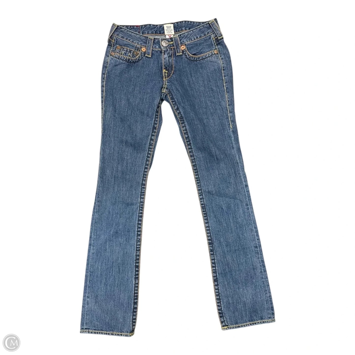 Jeans Flared By True Religion In Blue Denim, Size: 4