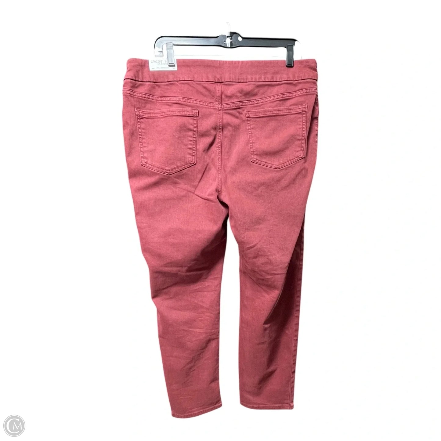 Jeans Jeggings By Chicos In Red, Size: 16