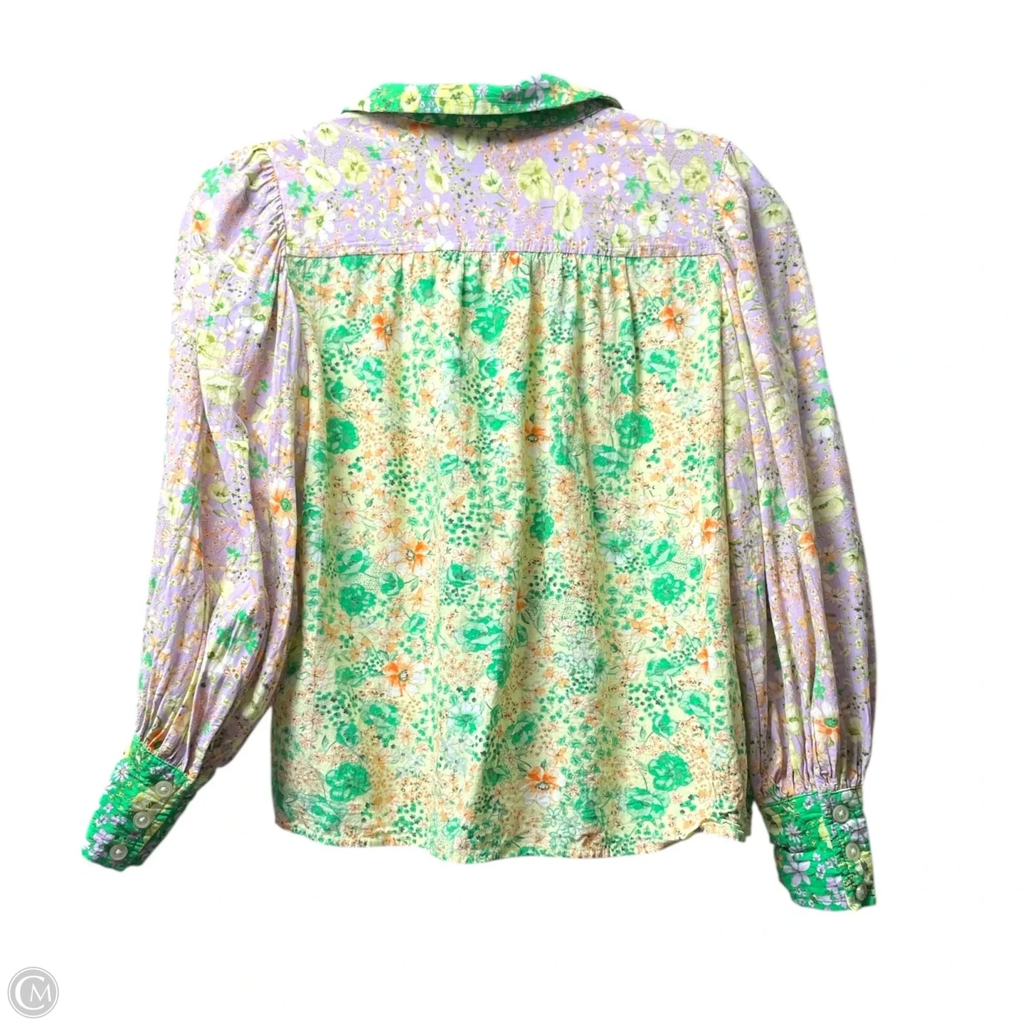 Top Long Sleeve By Loft In Floral Print, Size: Xsp