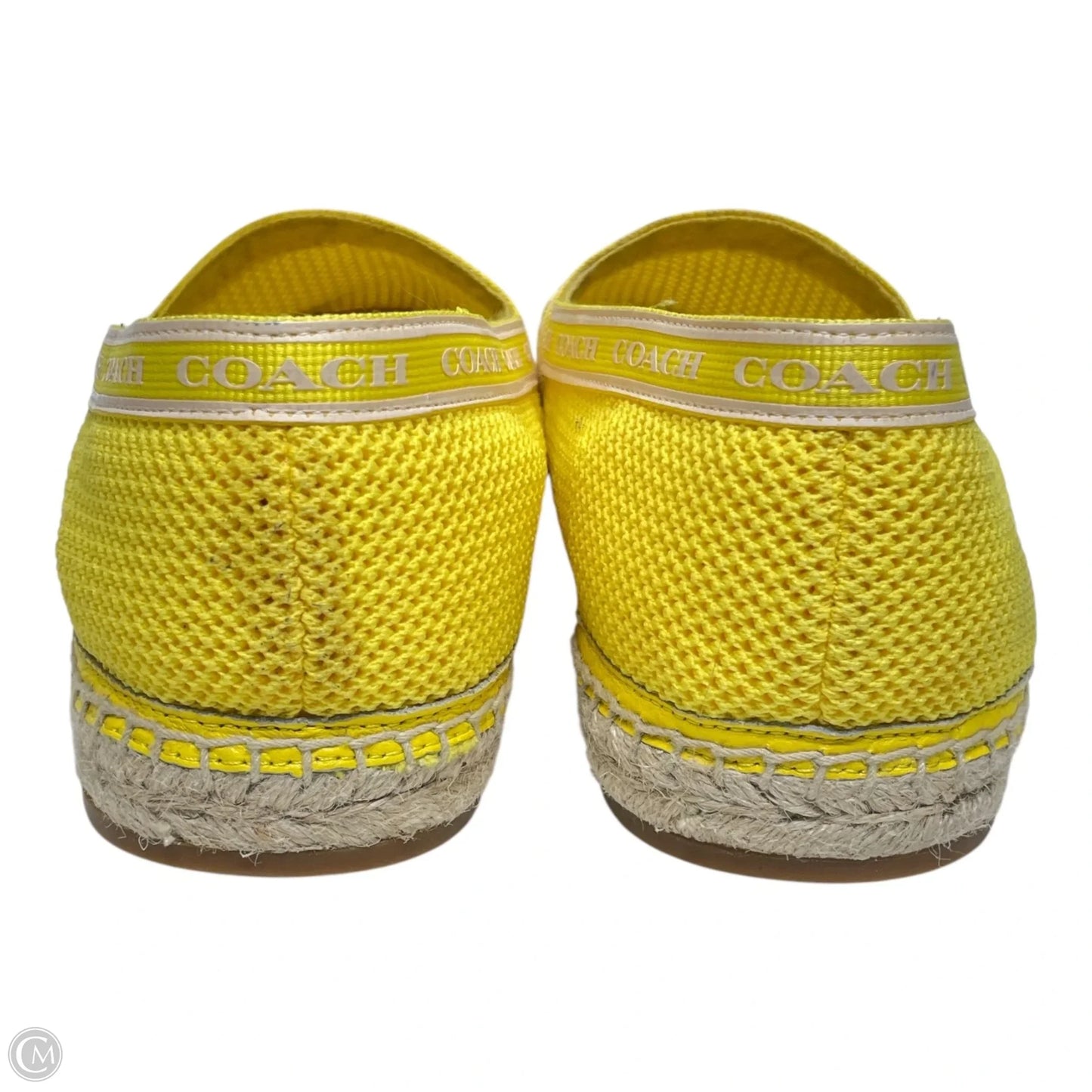 Shoes Designer By Coach In Yellow, Size: 10