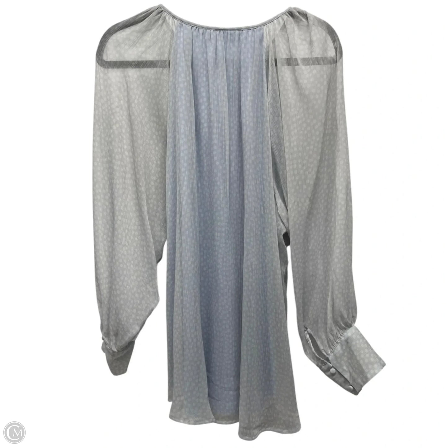 Blouse Long Sleeve By Lc Lauren Conrad In Polkadot Pattern, Size: 2x