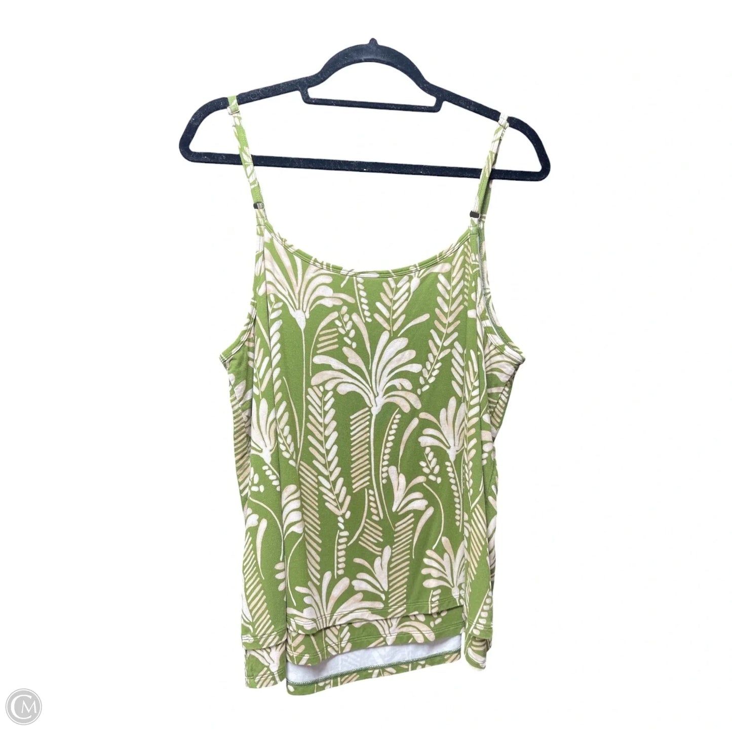 Top Sleeveless By Cabi In Green, Size: L