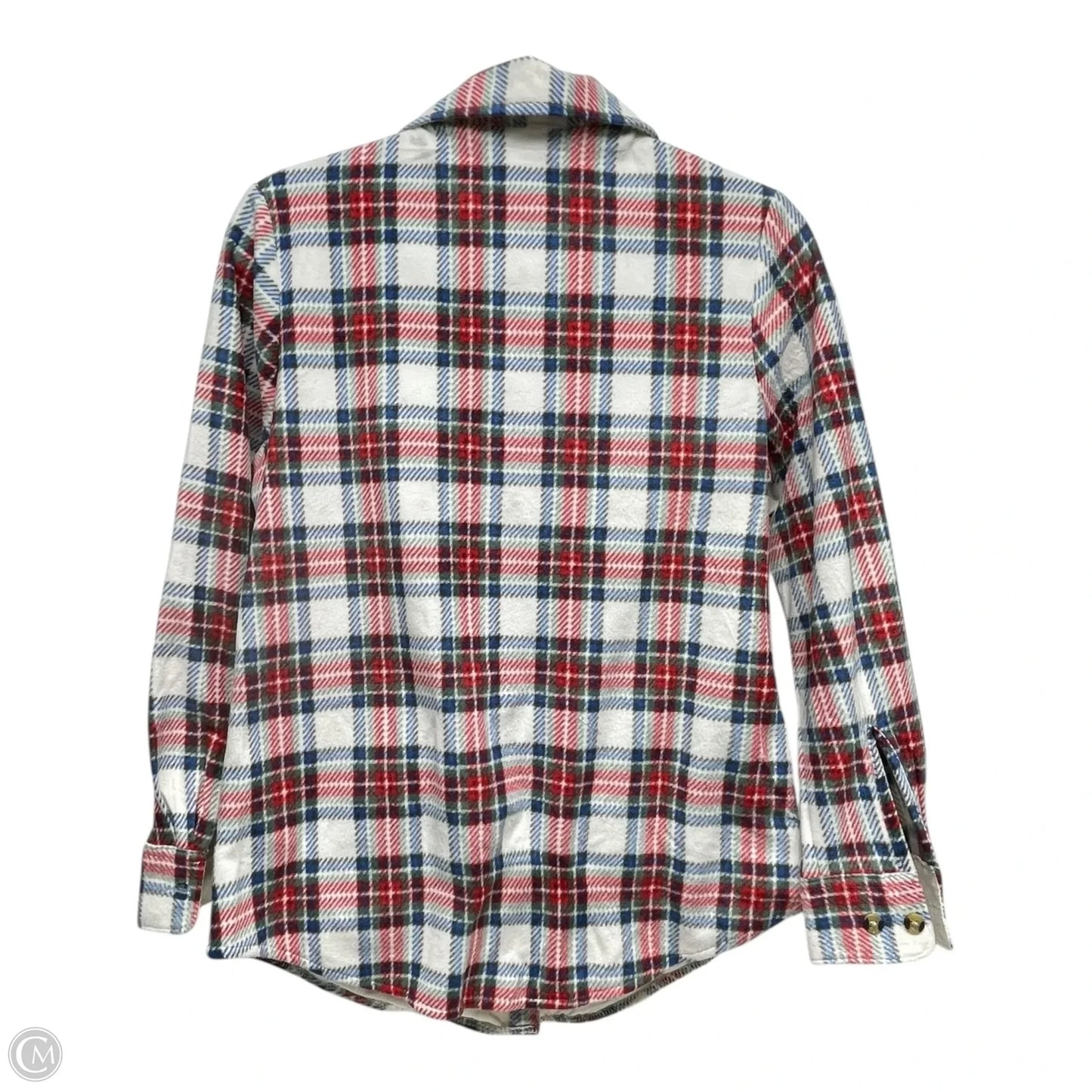 Top Long Sleeve By Lee In Plaid Pattern, Size: Sp