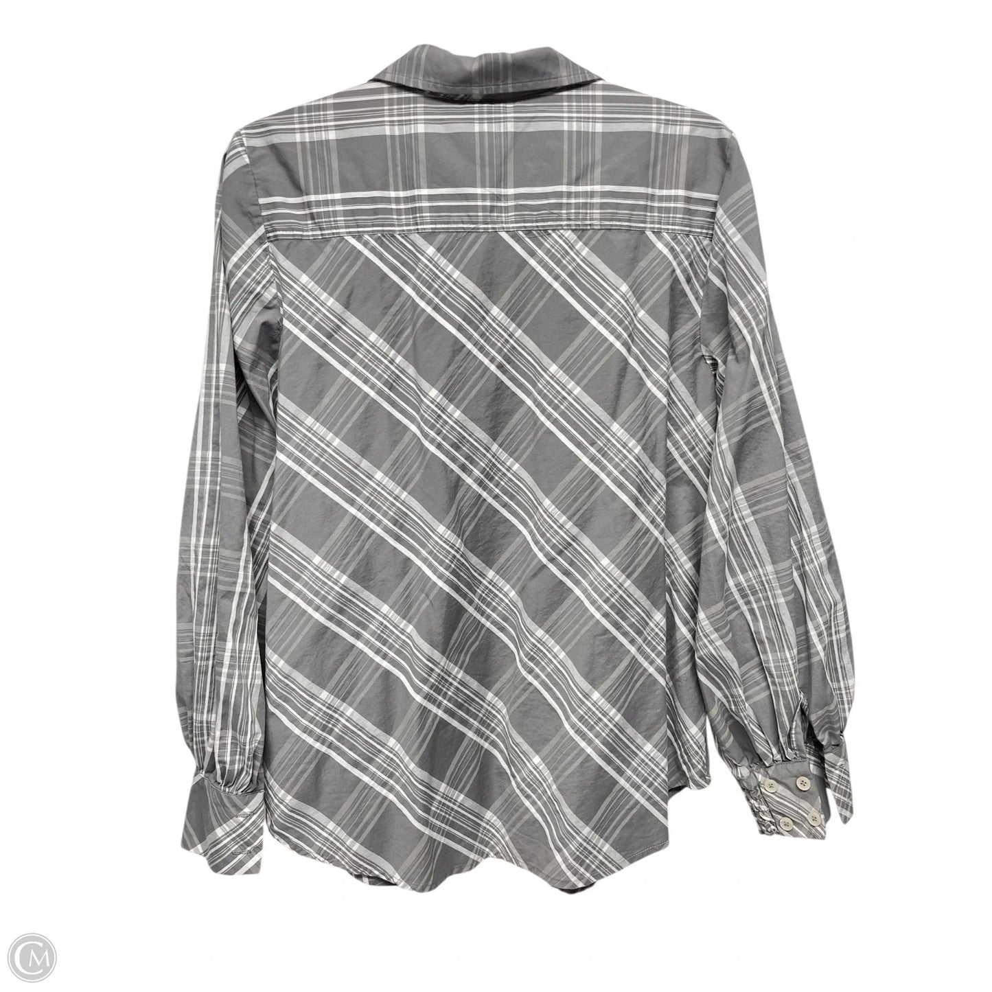 Top Long Sleeve By Chicos In Grey, Size: M