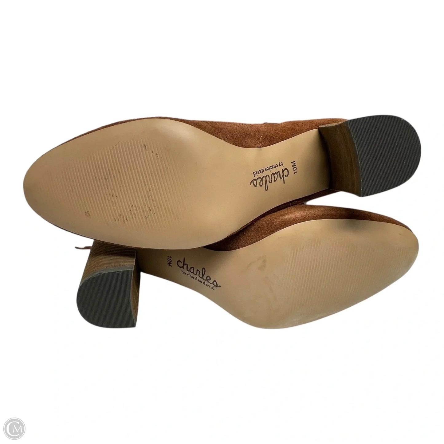 Boots Ankle Heels By Charles By Charles David In Brown, Size: 10