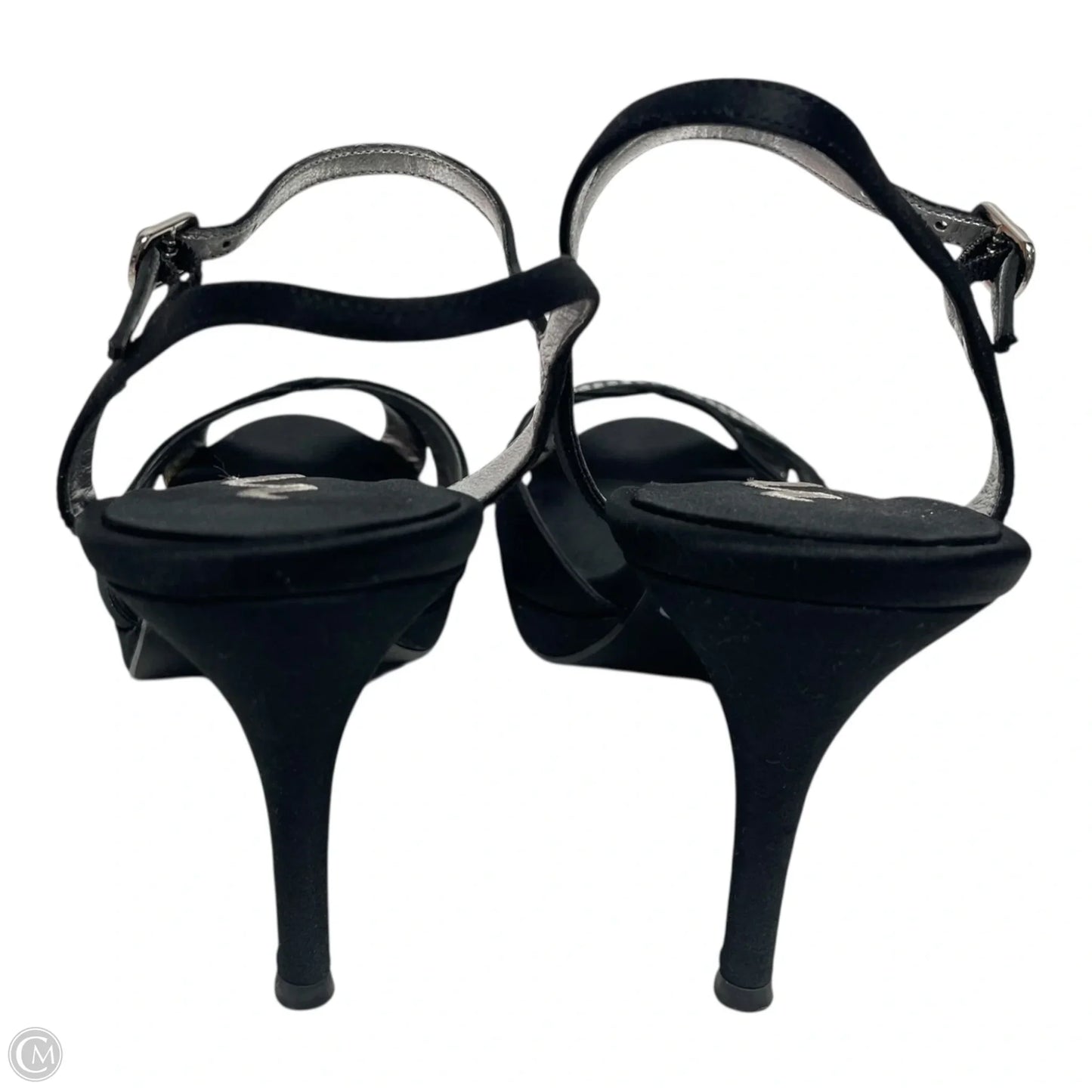 Shoes Heels Stiletto By Nina In Black & Silver, Size: 7.5