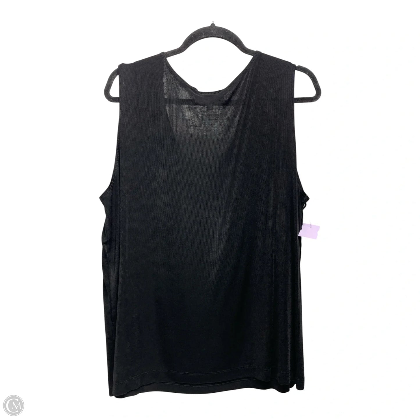 Top Sleeveless By Slinky Brand In Black, Size: 2x