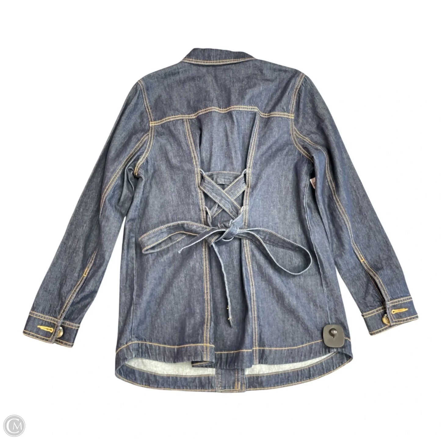 Jacket Denim By Cabi In Blue, Size: M