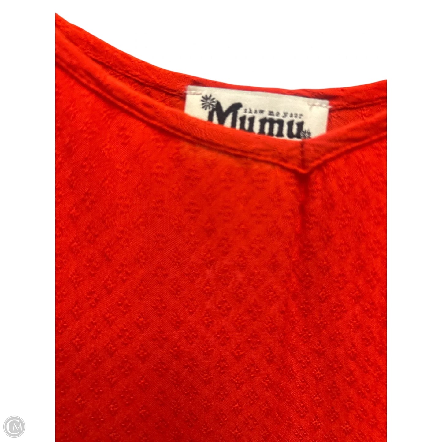 Top Sleeveless By Mumu In Red, Size: S