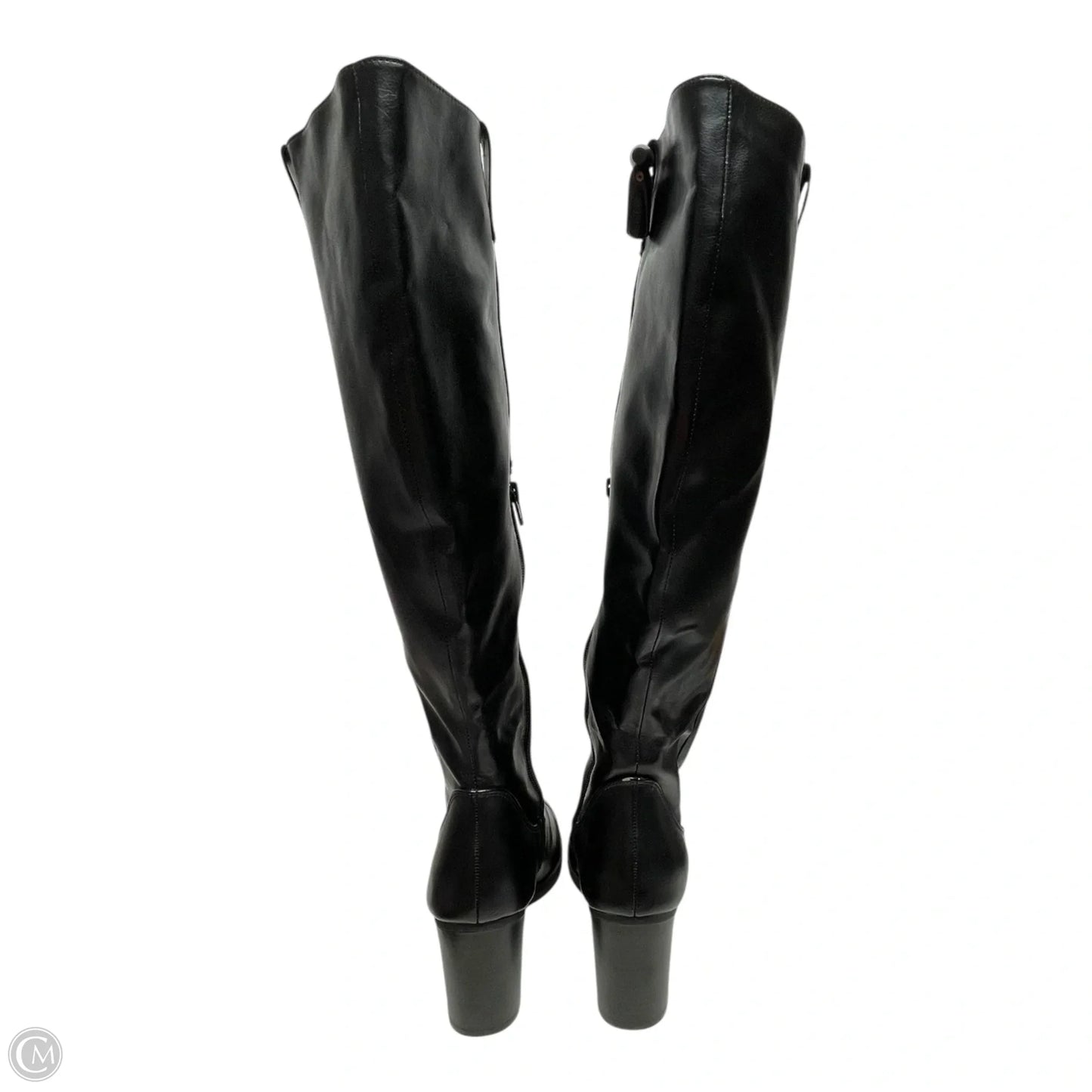 Boots Knee Heels By Dexflex In Black, Size: 9.5