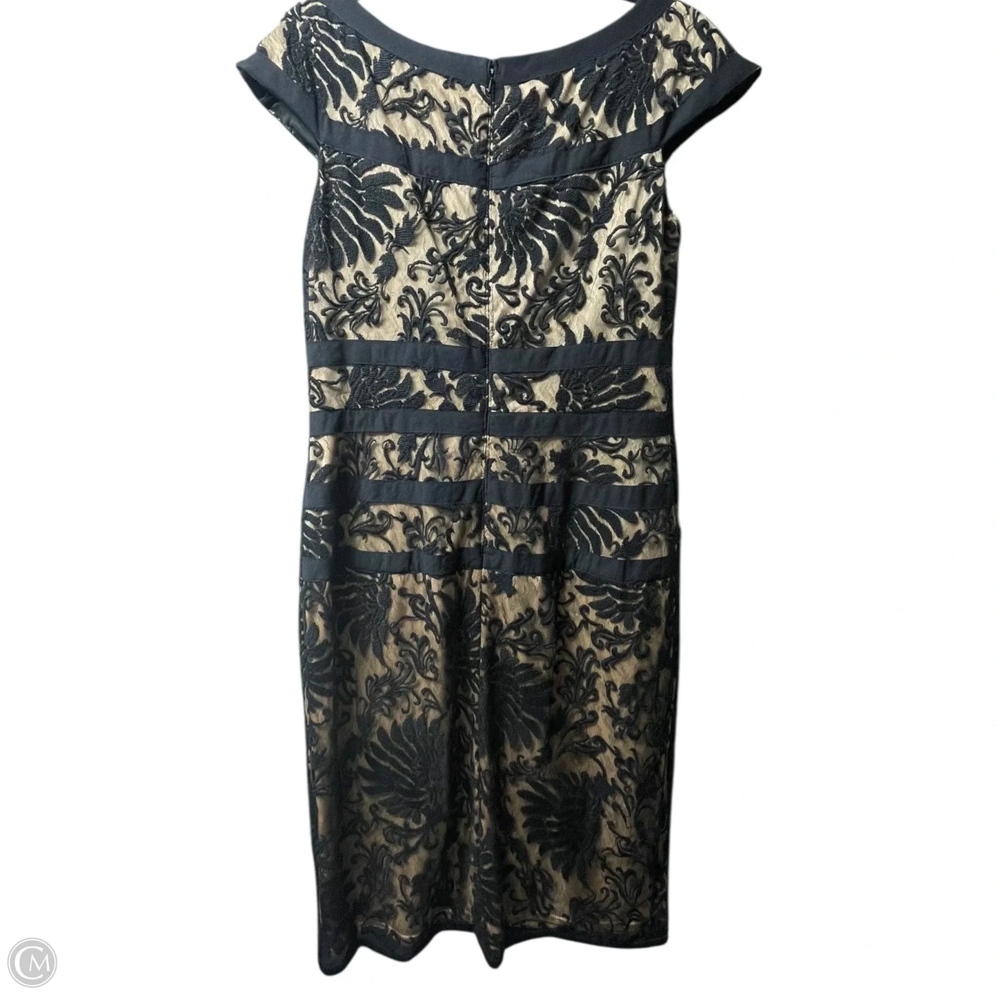 Dress Designer By tadashi shoji  In Black & Tan, Size: 12