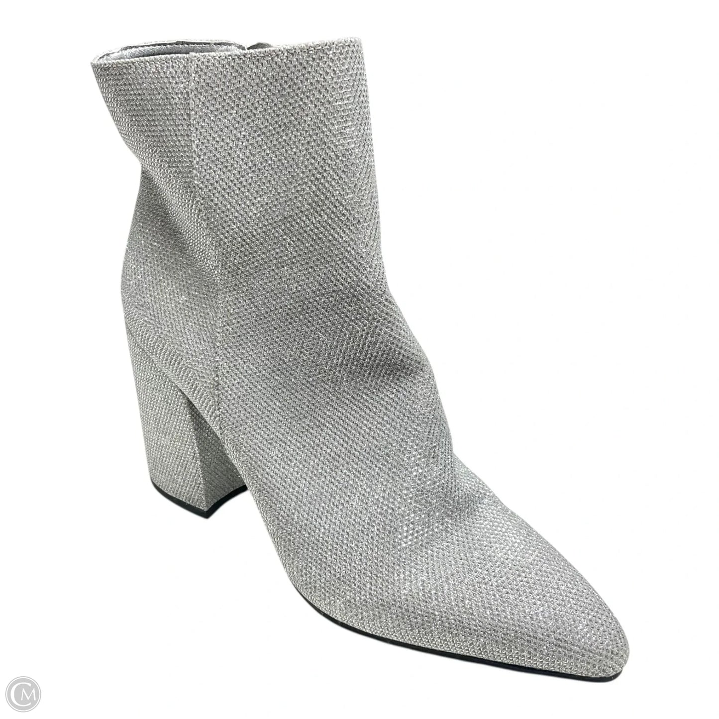 Boots Ankle Heels By Sugar In Silver, Size: 10