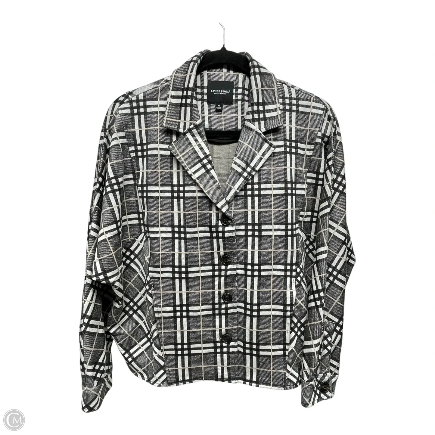 Blazer By Liverpool In Plaid Pattern, Size: Xs