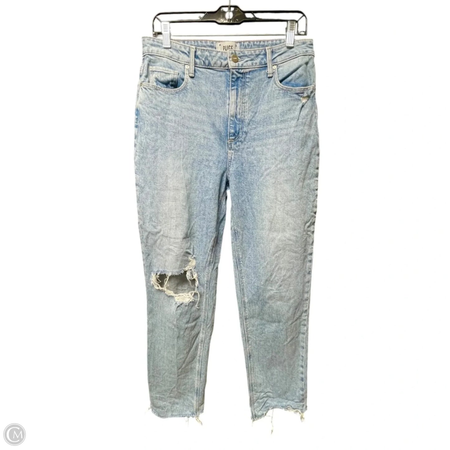 Jeans Boyfriend By Paige In Blue Denim, Size: 10