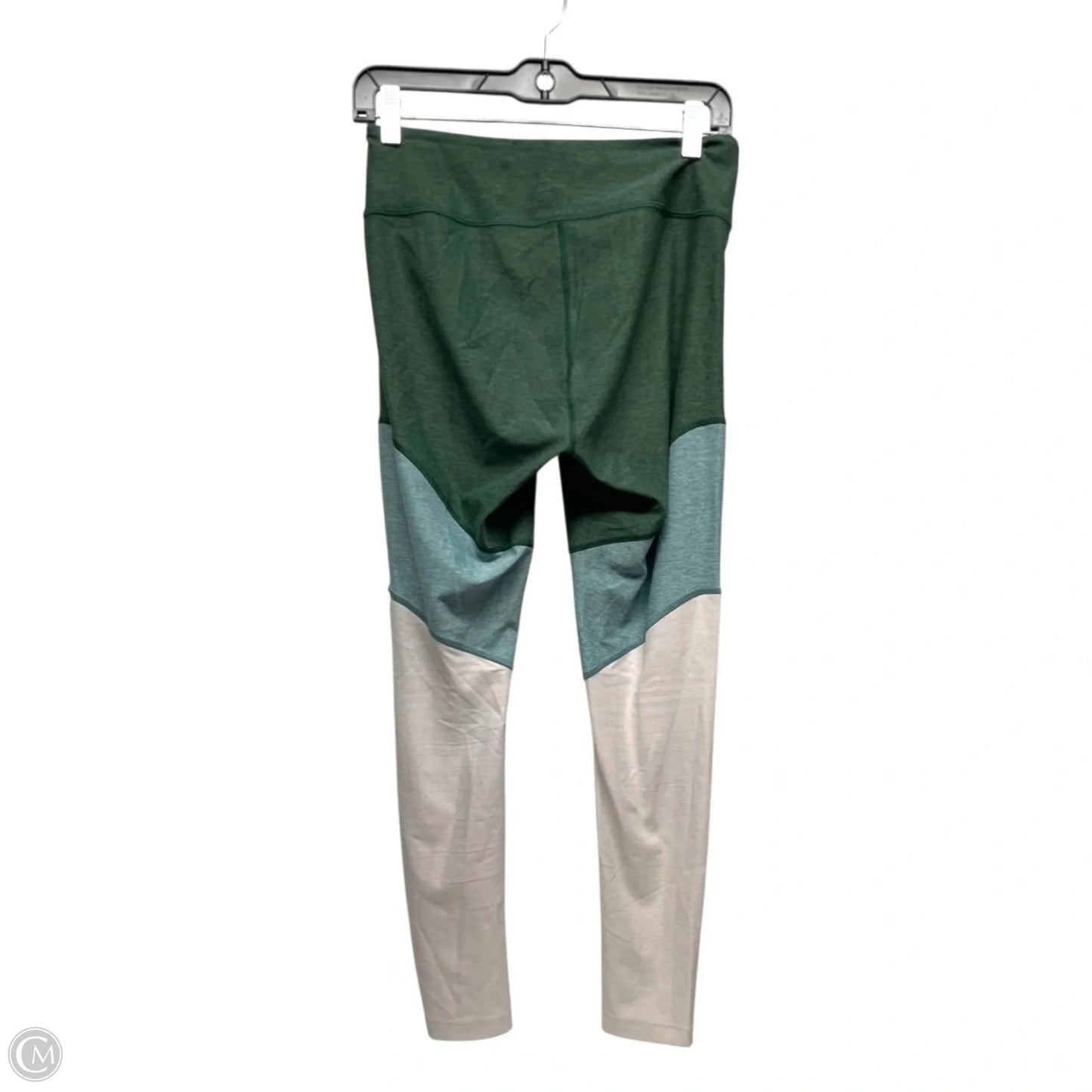 Athletic Leggings By Outdoor Voices In Green & Grey, Size: M