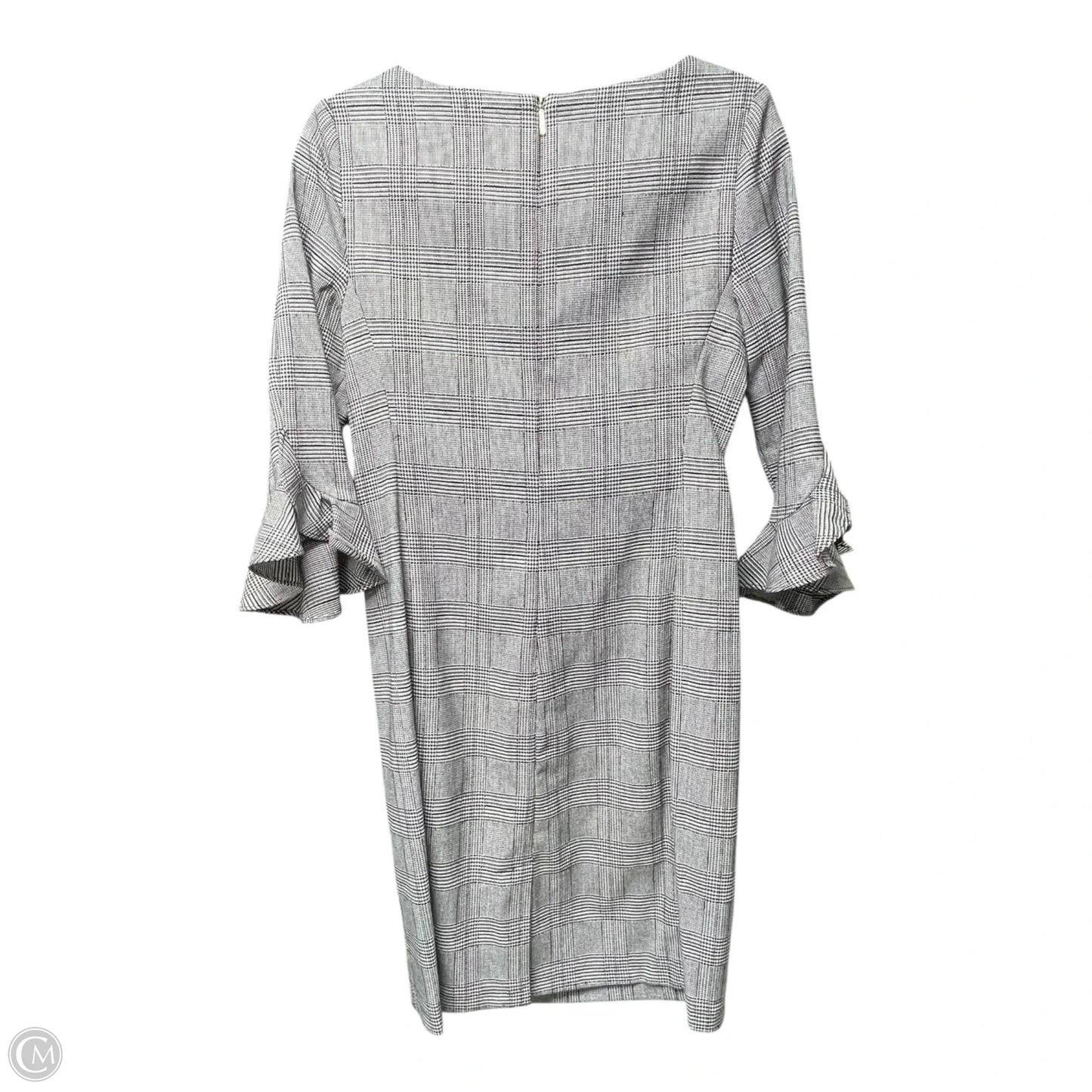 Dress Designer By Karl Lagerfeld In Plaid Pattern, Size: 4