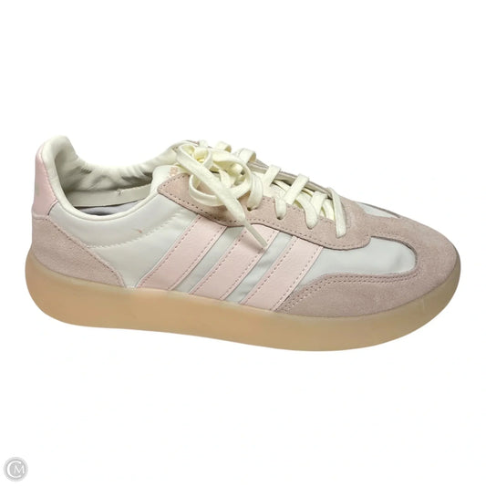 Shoes Sneakers By Adidas In Pink & White, Size: 9