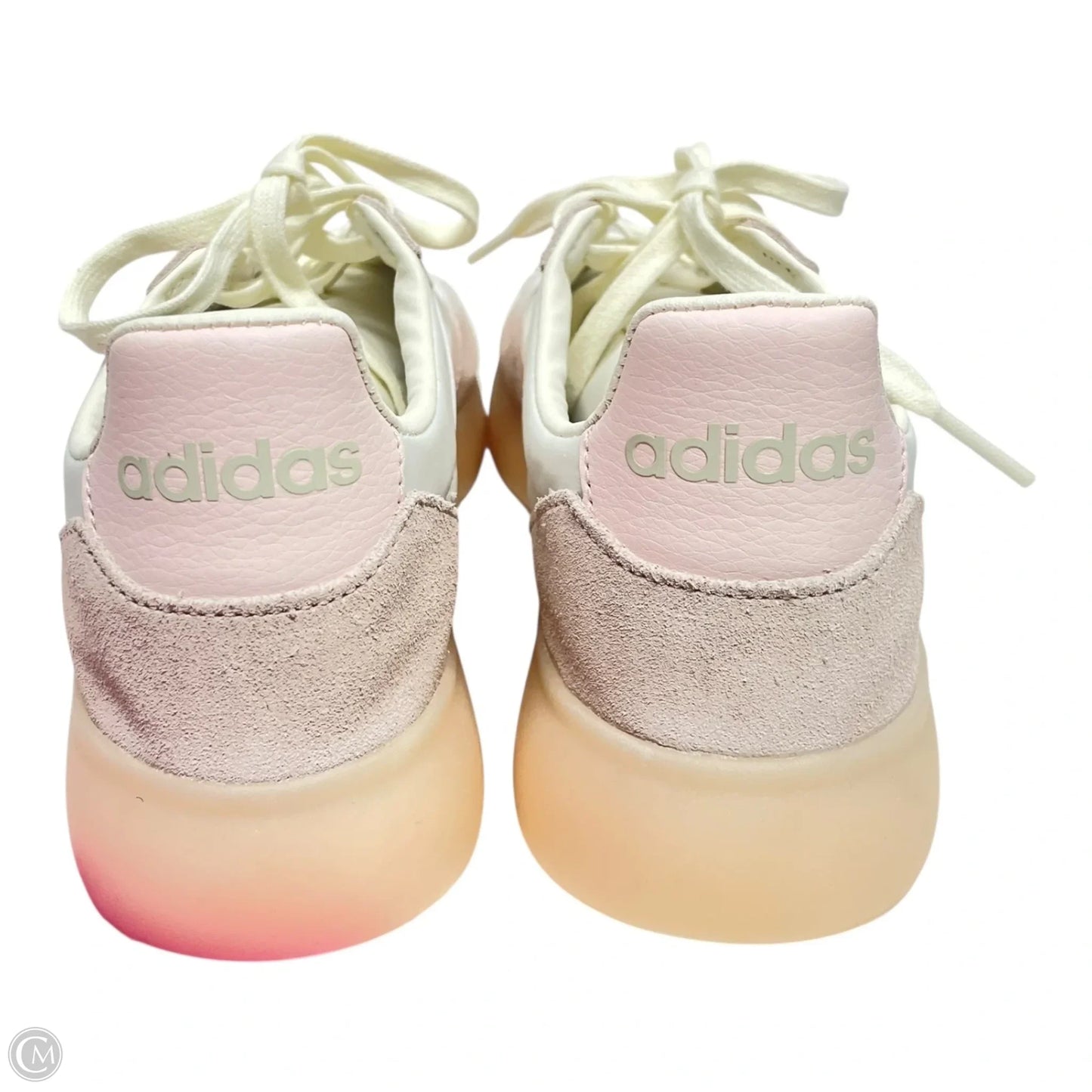 Shoes Sneakers By Adidas In Pink & White, Size: 9