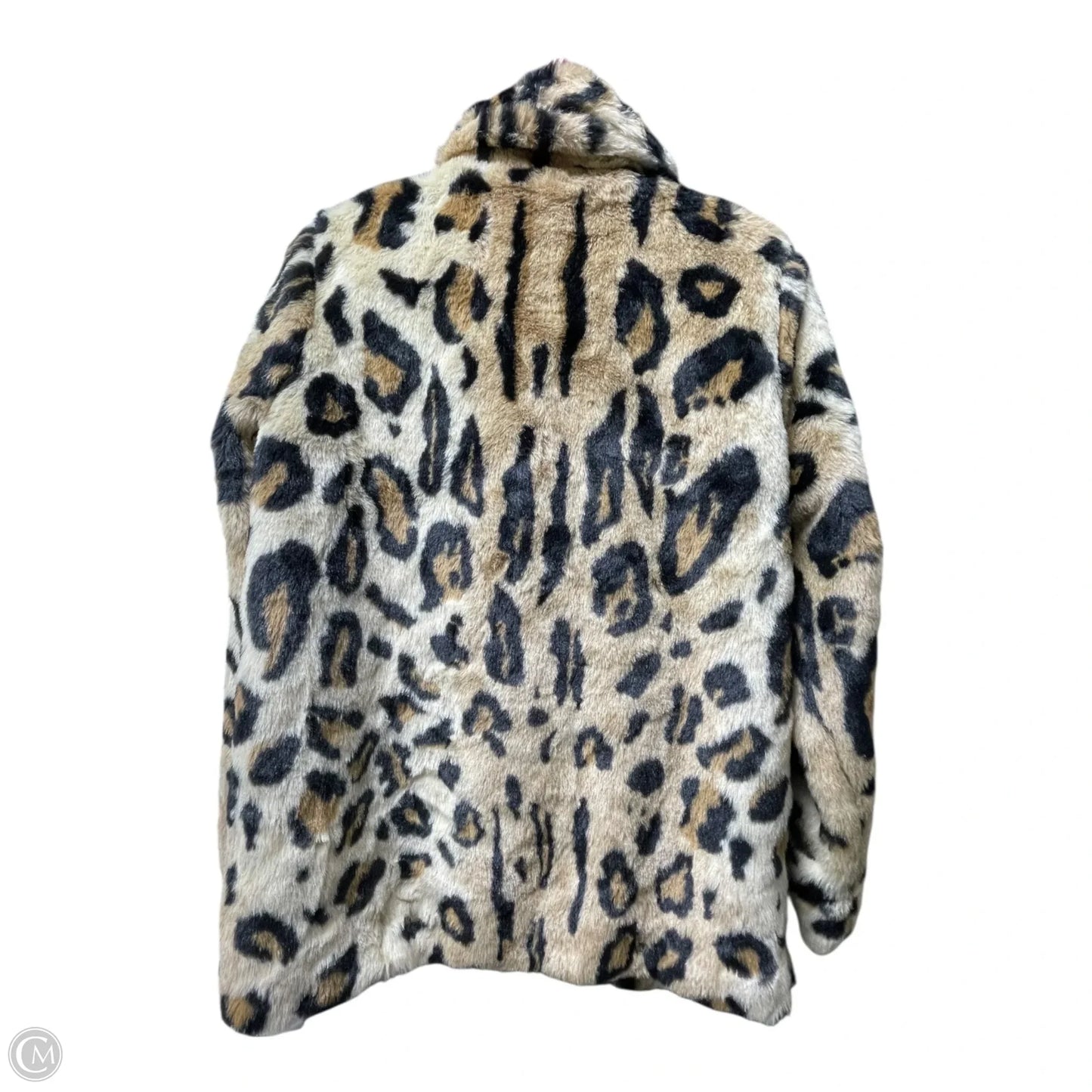 Coat Faux Fur & Sherpa By Rebecca Elliot In Animal Print, Size: S