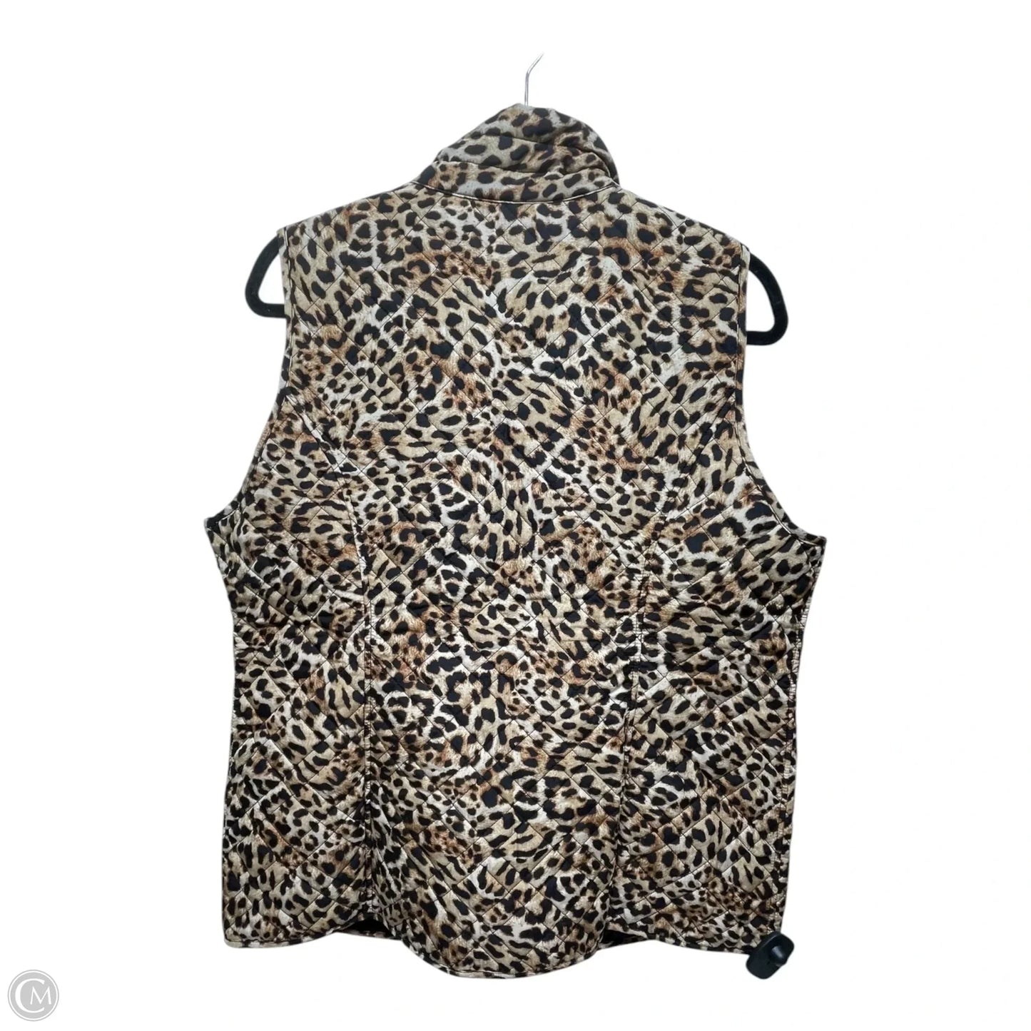 Vest Puffer & Quilted By Chicos In Animal Print, Size: M