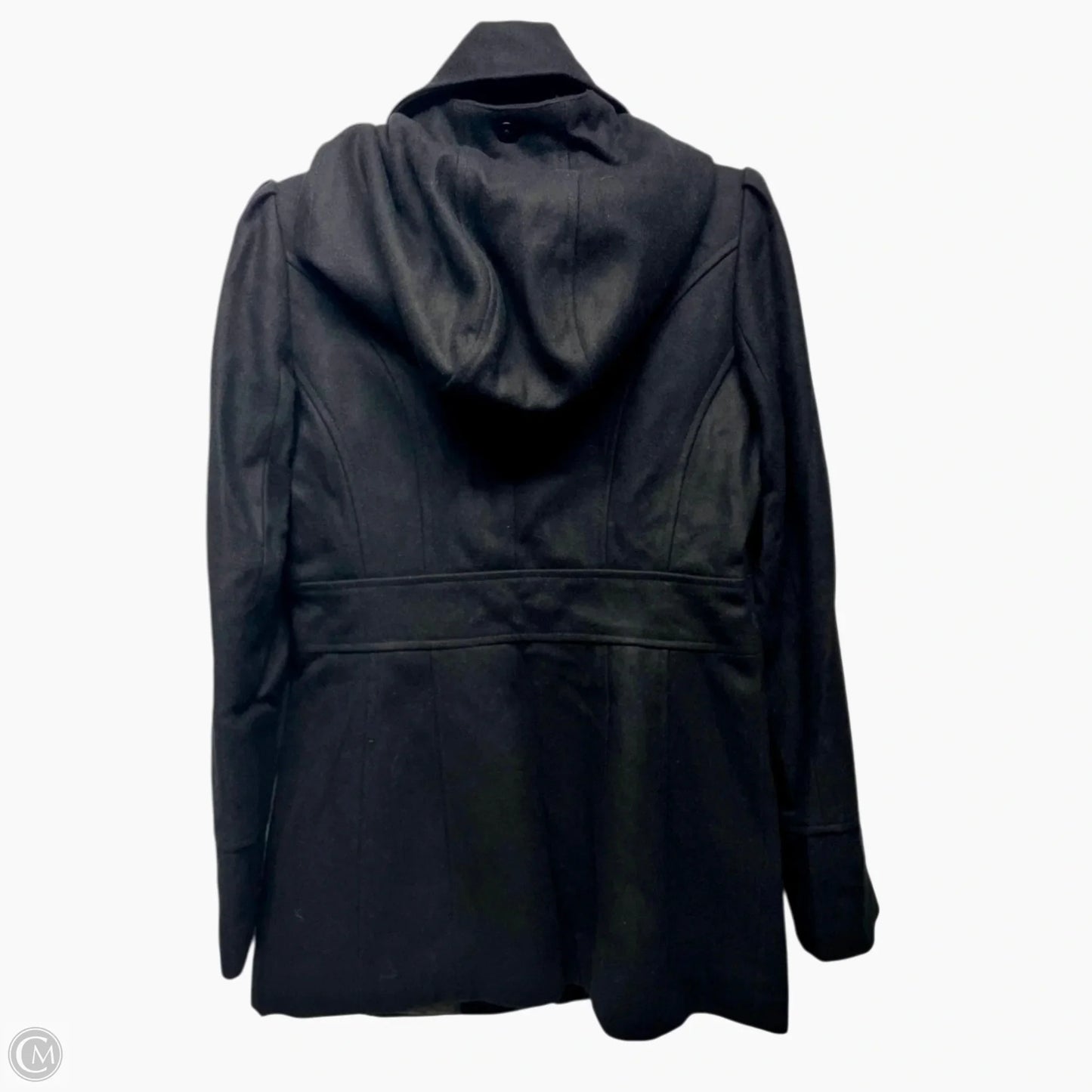 Coat Peacoat By Guess In Black, Size: M