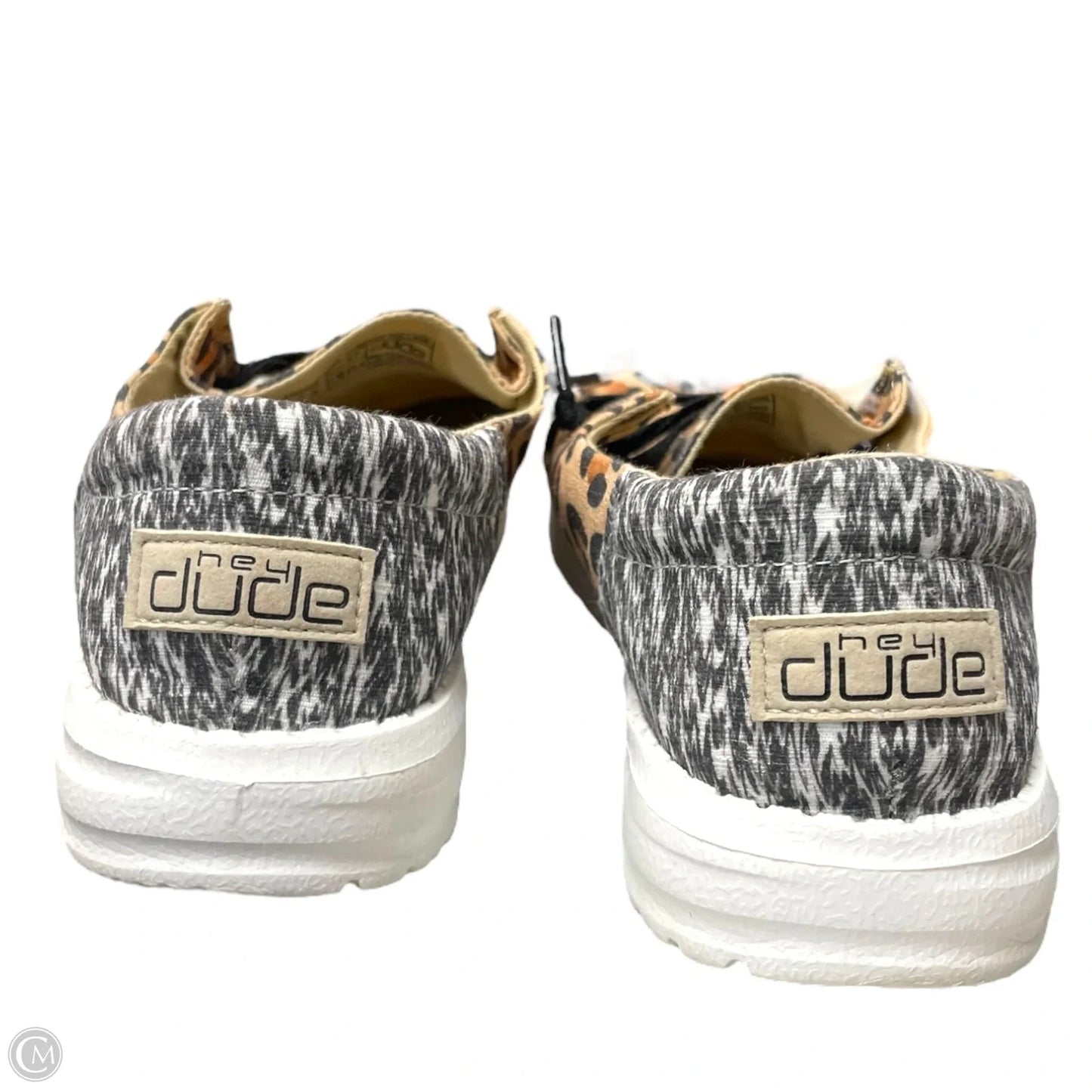 Shoes Flats By Hey Dude In Animal Print, Size: 6