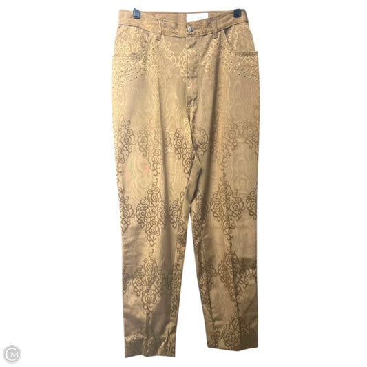 Pants Dress By Cache In Brown & Gold, Size: 10