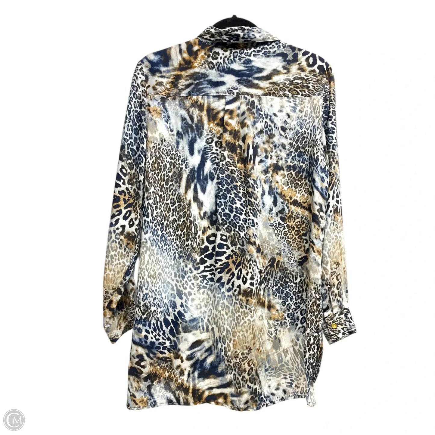 Top Long Sleeve By Chicos In Animal Print, Size: M