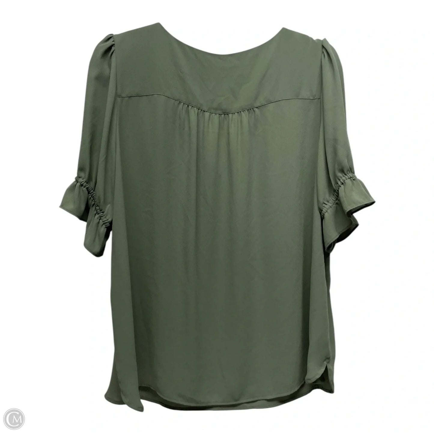 Top Short Sleeve By Loft In Green, Size: L