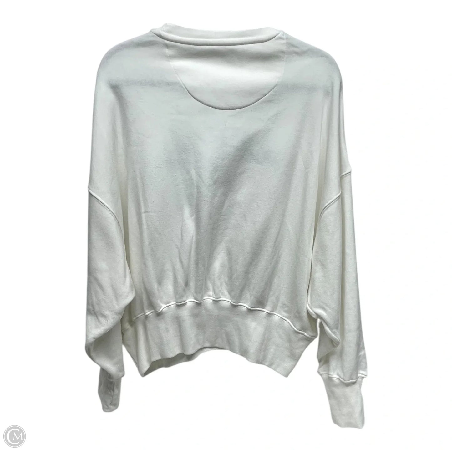 Sweatshirt Crewneck By AUGUST BLEU In White, Size: M