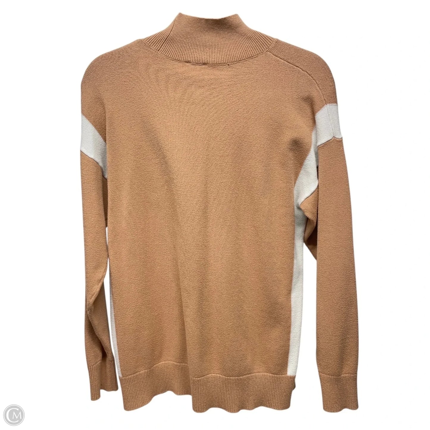 Sweater By Express In Tan & White, Size: S
