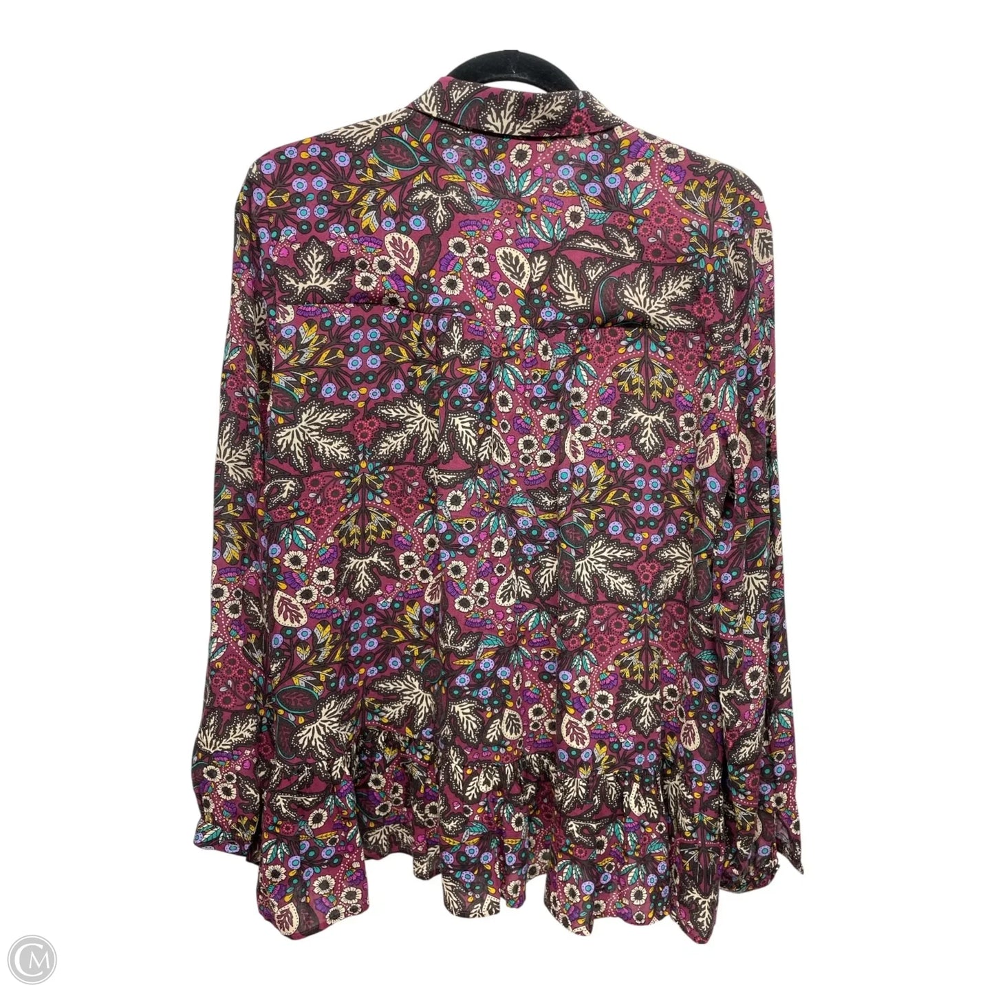 Blouse Long Sleeve By Maeve In Floral Print, Size: 6