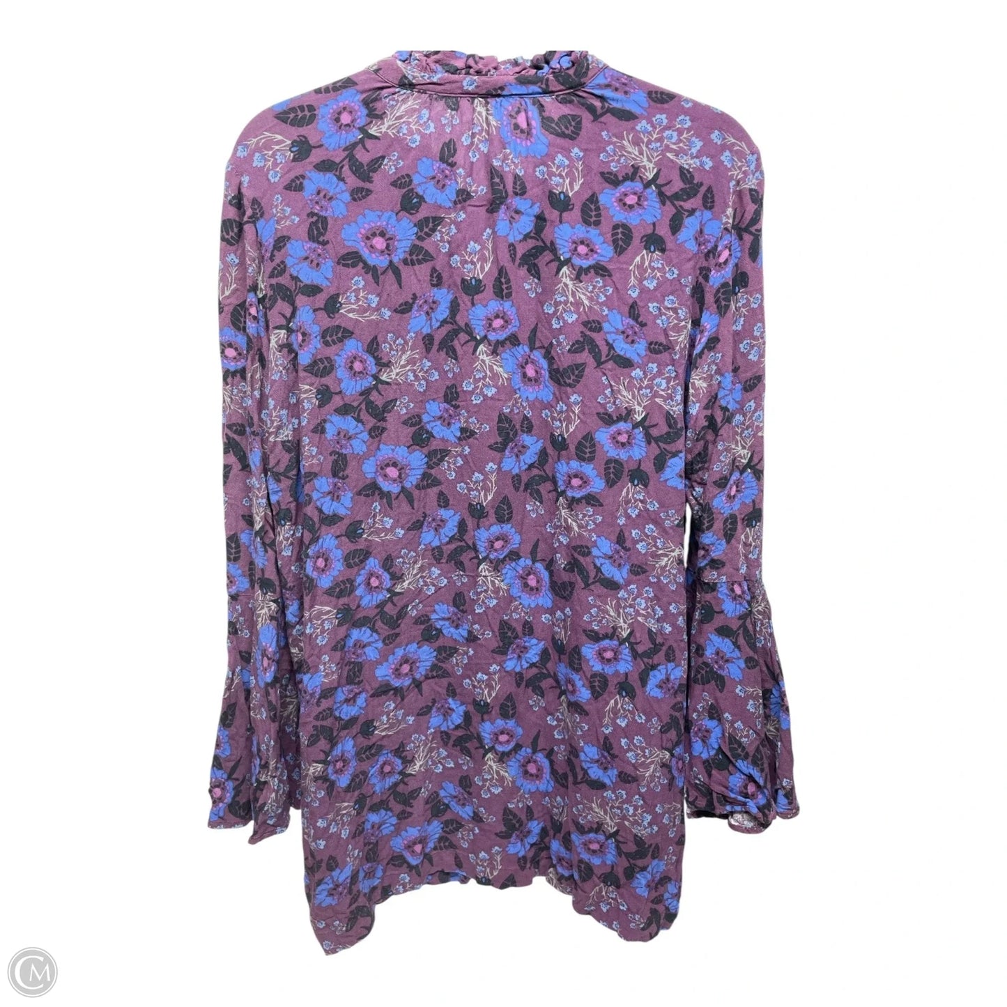 Top Long Sleeve By Free People In Floral Print, Size: M