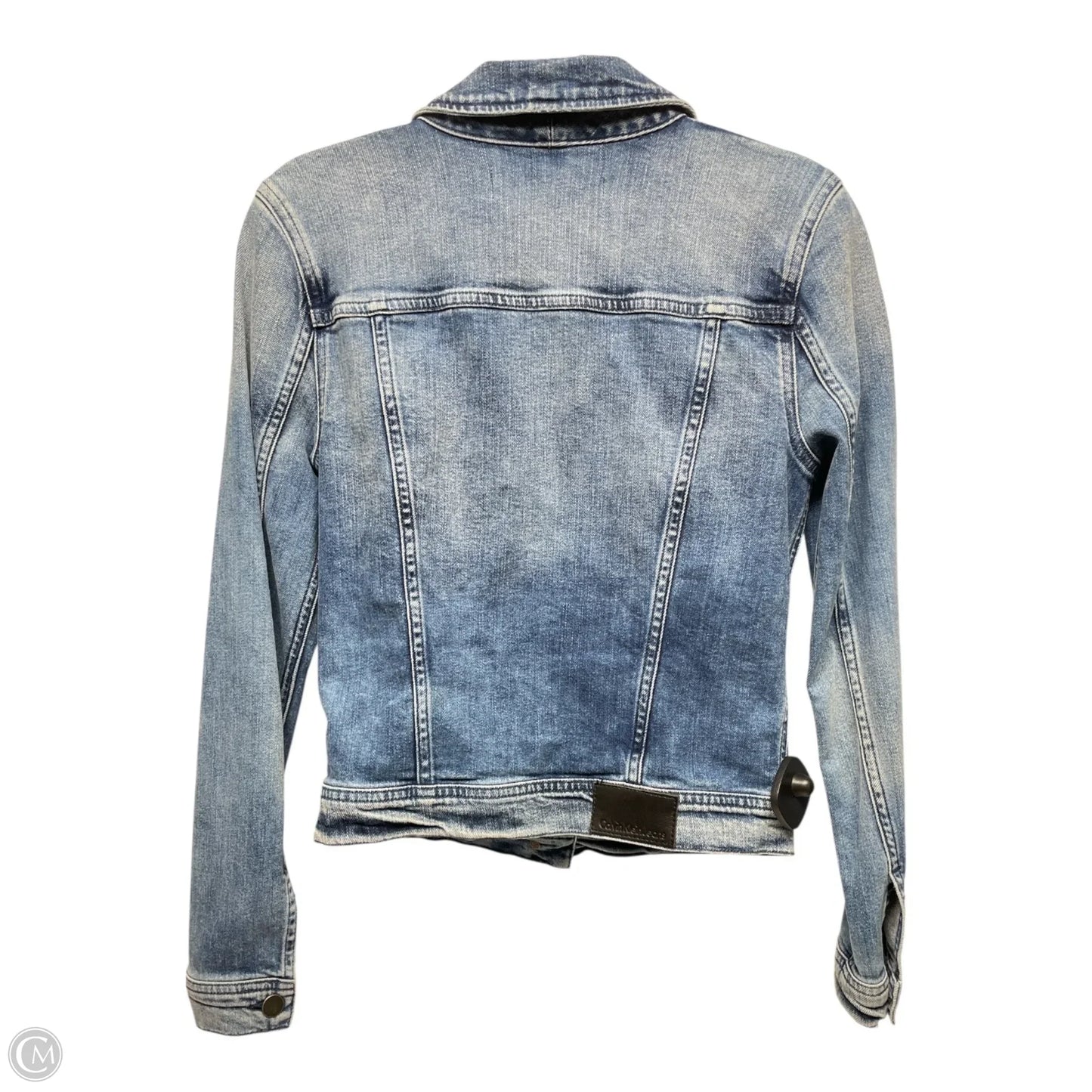 Jacket Denim By Calvin Klein In Blue Denim, Size: Xs