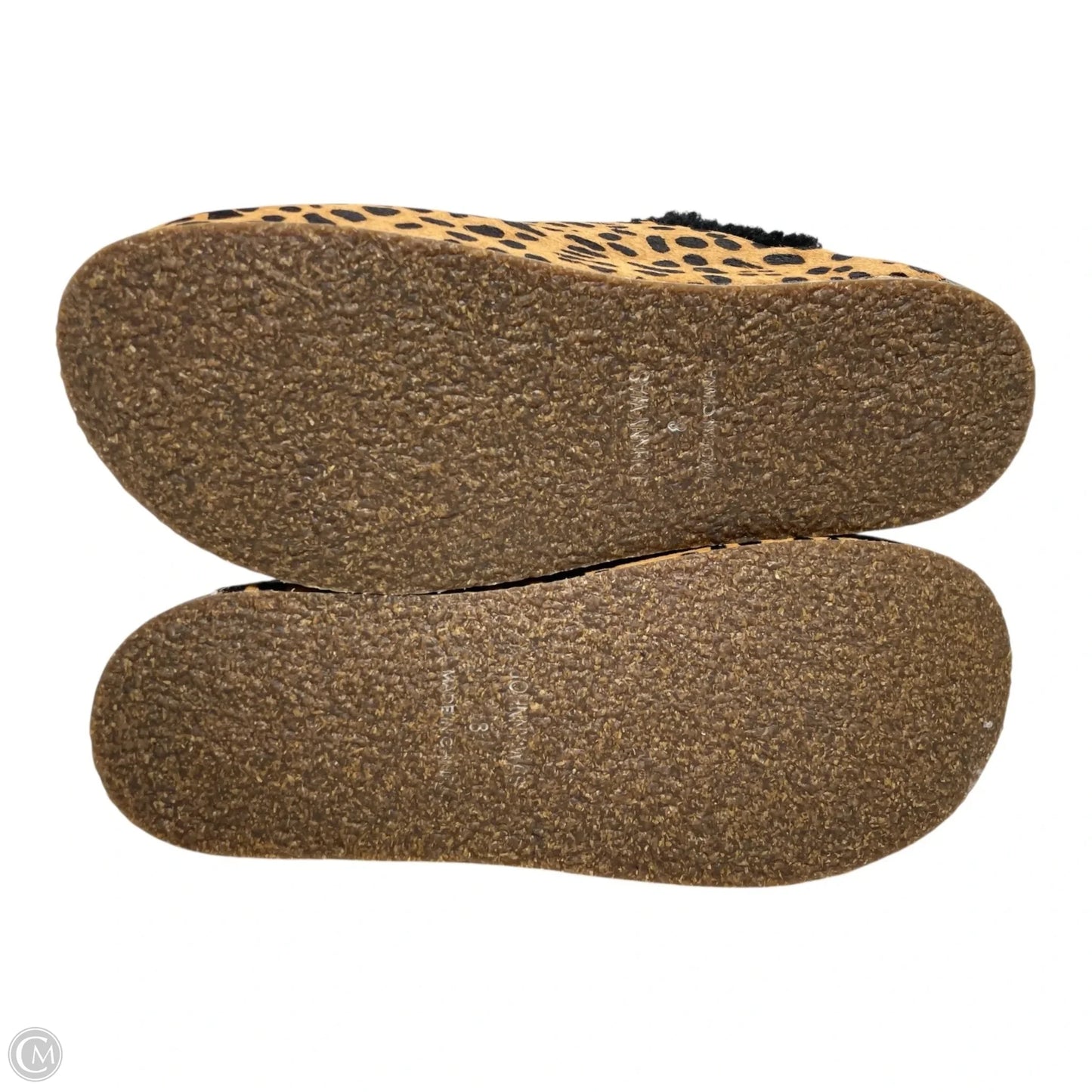 Slippers Designer By Johnny Was In Animal Print, Size: 8
