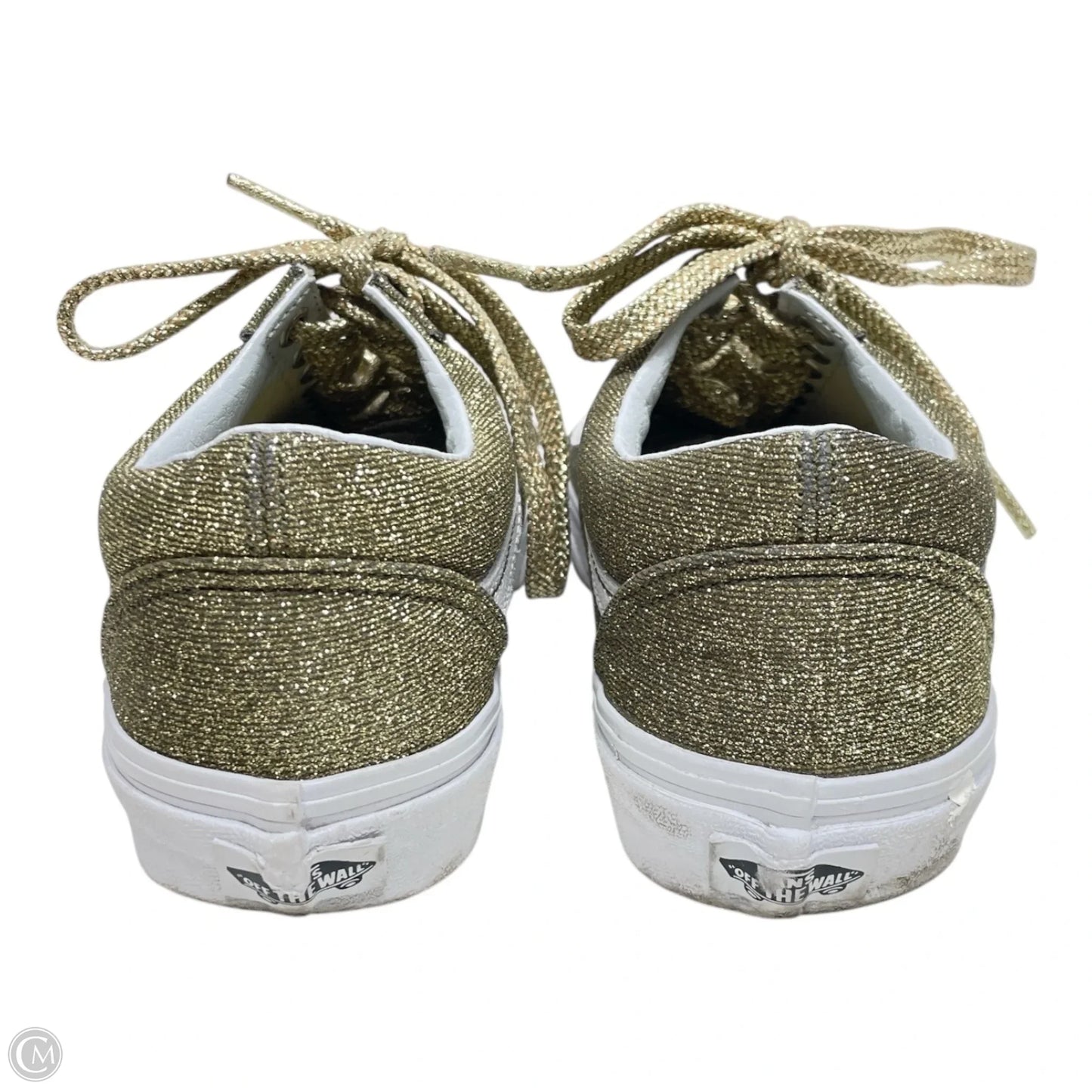 Shoes Sneakers By Vans In Gold, Size: 8