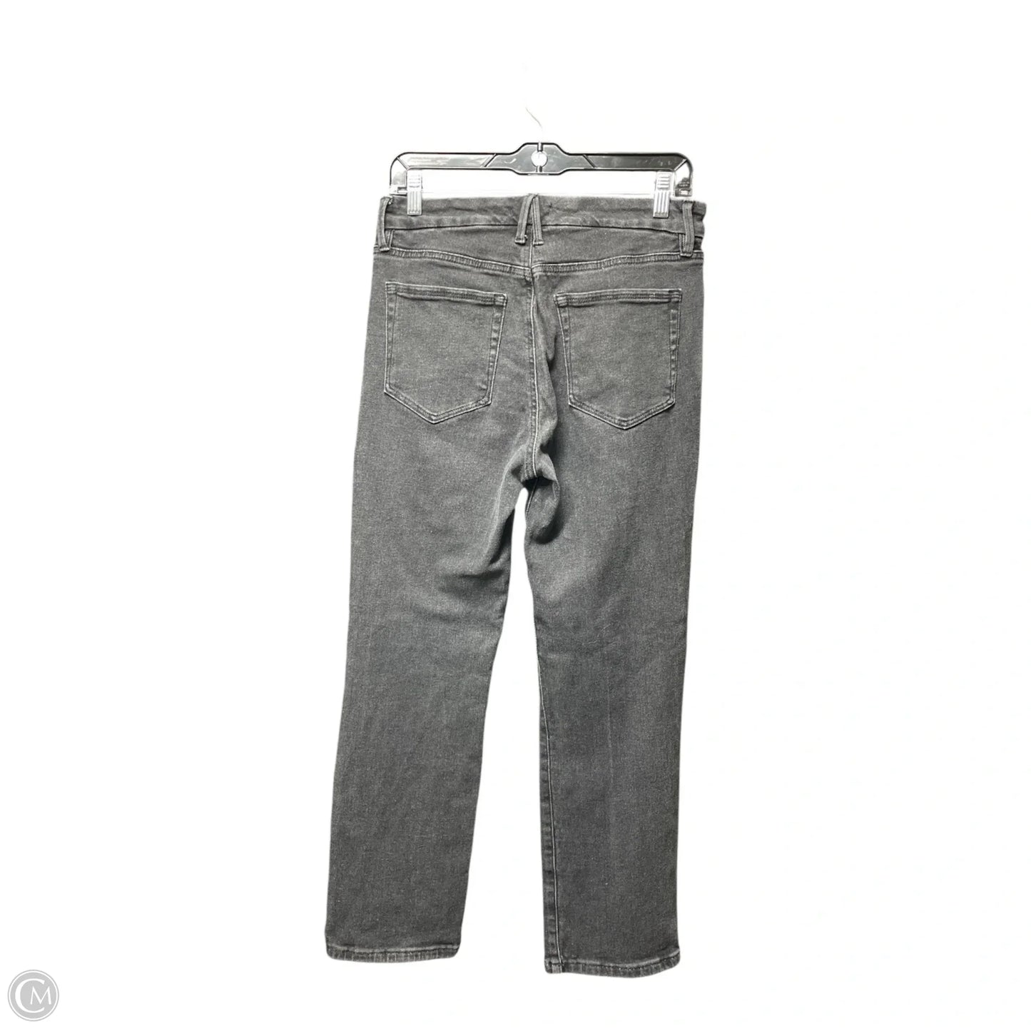 Jeans Straight By Good American In Black Denim, Size: 10